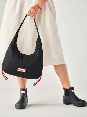 HUNTER JetSet Boho Bag Shoulder Bag Drawstring Design